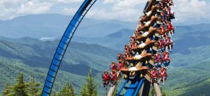 Dollywood Coaster close to Willow Brook Lodge in Pigeon Forge TN